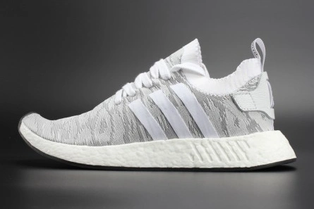 ADIDAS NMD R2 PK  Primeknit WHITE MENS BY9410 Sleek 8353
