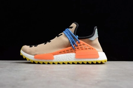 Fashion duplicate ADIDAS mens Pharrell x NMD Trail 'Human Race' Pale Nude AC7361 Vibrant 7111