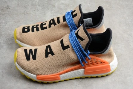 Fashion duplicate ADIDAS mens Pharrell x NMD Trail 'Human Race' Pale Nude AC7361 Vibrant 7111