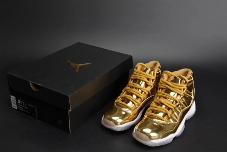 Designer inspired AIR JORDAN 11 RETRO P1NNACLE GOLD womens 378038-103 Reliable 5571
