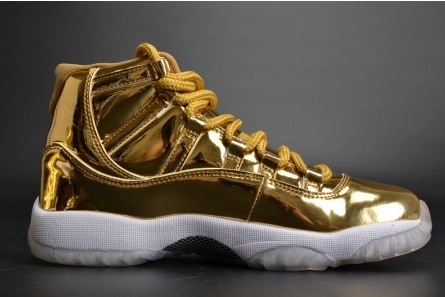 Designer inspired AIR JORDAN 11 RETRO P1NNACLE GOLD womens 378038-103 Reliable 5571