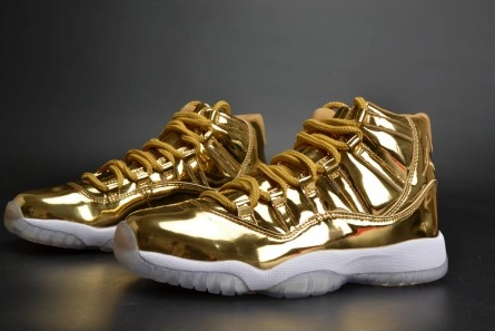 Designer inspired AIR JORDAN 11 RETRO P1NNACLE GOLD womens 378038-103 Reliable 5571