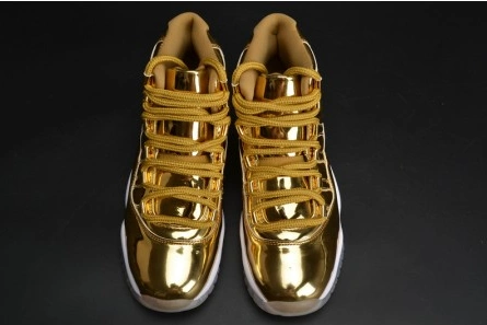 Designer inspired AIR JORDAN 11 RETRO P1NNACLE GOLD womens 378038-103 Reliable 5571