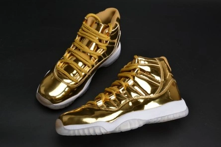 Designer inspired AIR JORDAN 11 RETRO P1NNACLE GOLD womens 378038-103 Reliable 5571