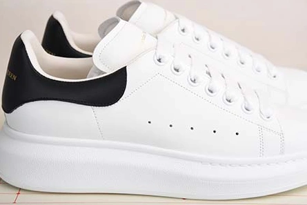 ALEXANDER MCQUEEN SOLE SNEAKERS -462214-WHGP7-9374 BLACK LEATHER Flexible 950