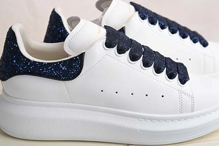 Budget-friendly ALEXANDER MCQUEEN SOLE SNEAKERS -462214-WHGP7-9374 BLUE SEQUINS AllSeason 2334