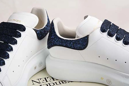 Budget-friendly ALEXANDER MCQUEEN SOLE SNEAKERS -462214-WHGP7-9374 BLUE SEQUINS AllSeason 2334