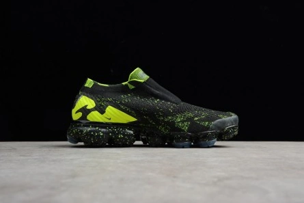 Parallel design Acronym Nike Mens Air VaporMax Moc 2 Black Volt AQ0996-007 Unique 3752