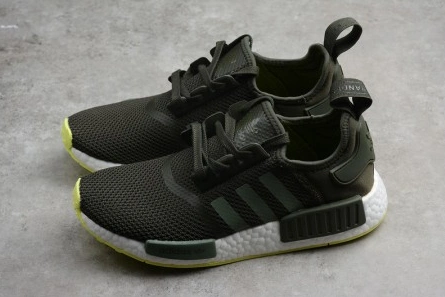 Deal-worthy Adidas  Mens NMD R1 Running shoes khaki green CQ2414 Soft 7979