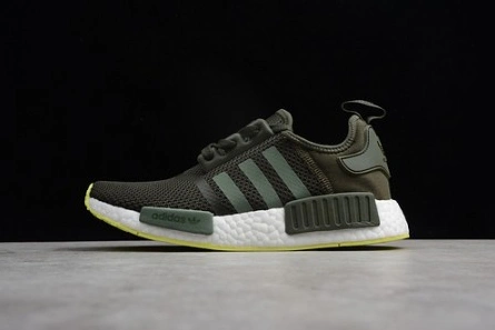 Deal-worthy Adidas  Mens NMD R1 Running shoes khaki green CQ2414 Soft 7979