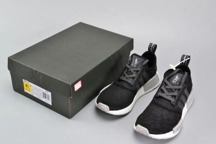 Luxury copy Adidas NMD R1 Core Black Grey White Two Reflective  MENS CQ0759 Durable 5325