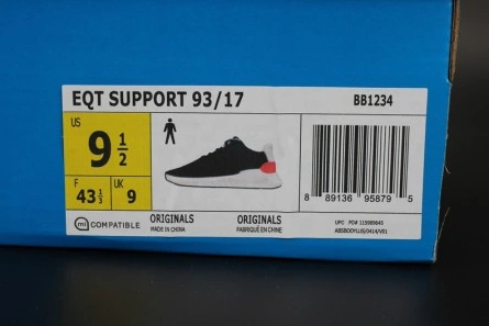 Replica Adidas Originals EQT Support 93 17 Boost Core Black Turbo BB1234 Popular 9946
