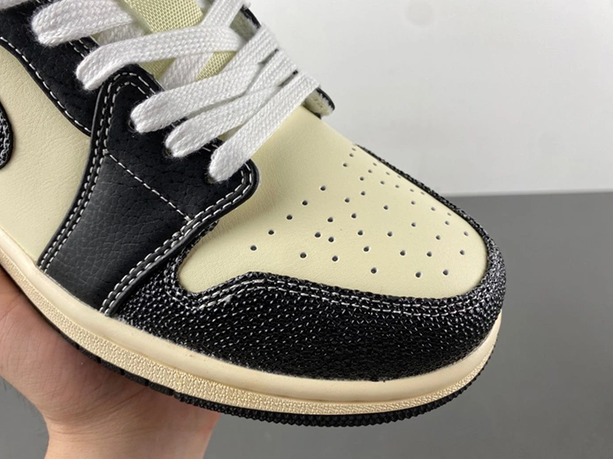 Replica Affordable 3395 Jordan 1 Low SE Coconut Milk Black Muslin HQ3437-101