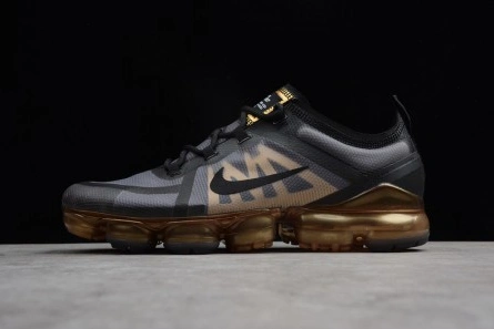 Affordable 7562 Nike Air VaporMax 2019 Black Metallic Gold AR6631-002