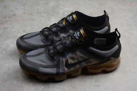 Inspired design Affordable 7562 Nike Air VaporMax 2019 Black Metallic Gold AR6631-002