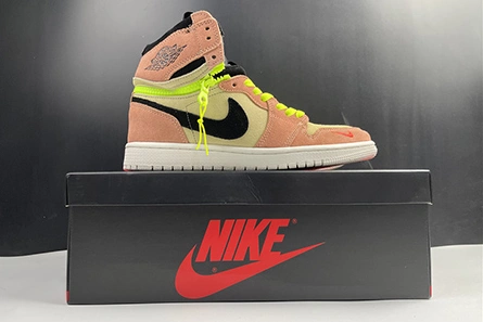 Style match Air Jordan 1 High Switch Peach CW6576-800 Practical 6274