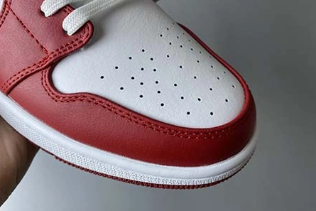 Close-to-original Air Jordan 1 Low GYM RED GYM RED-WHITE 553558-611 Cozy 841