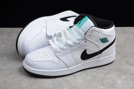 Style match Air Jordan 1 Mid BG 'Hyper Jade' - Air Jordan - 554725-122 Durable 7119