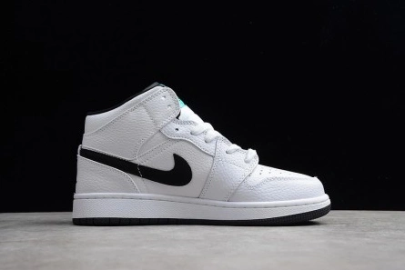 Style match Air Jordan 1 Mid BG 'Hyper Jade' - Air Jordan - 554725-122 Durable 7119