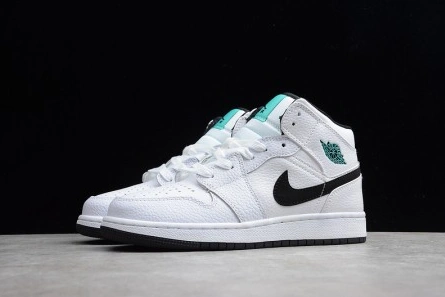 Style match Air Jordan 1 Mid BG 'Hyper Jade' - Air Jordan - 554725-122 Durable 7119