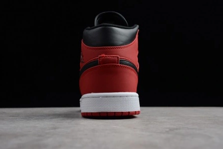 Parallel design Air Jordan 1 Mid Gym Red Black 554724-610 Soft 1556