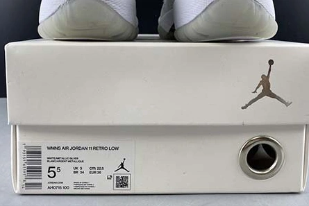 Luxury copy Air Jordan 11 WMNS “Metallic Silver” AH0715-100 HighQuality 9381