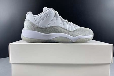 Luxury copy Air Jordan 11 WMNS “Metallic Silver” AH0715-100 HighQuality 9381