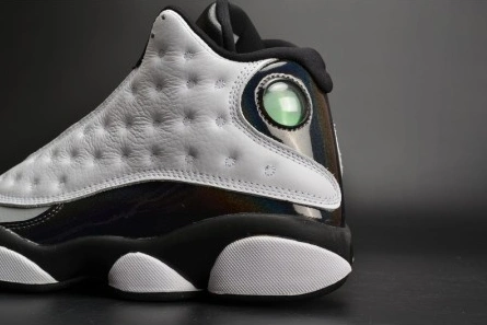 Replica Air Jordan 13 Retro “Barons Hologram” white grey mens 414571-115 Durable 3676