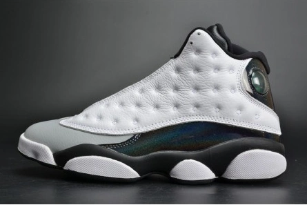 Air Jordan 13 Retro “Barons Hologram” white grey mens 414571-115 Durable 3676