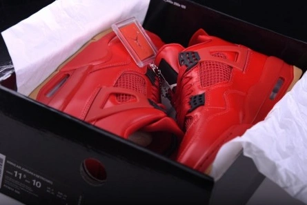Mirror quality Air Jordan 4 Fire Red Gum Singles Day AV3914-600 Elegant 3858