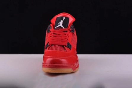 Mirror quality Air Jordan 4 Fire Red Gum Singles Day AV3914-600 Elegant 3858