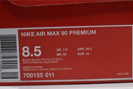 High-tier replica Air Max 90 Premium 'Black Gold' - Nike - 700155-011 ModernLook 2374
