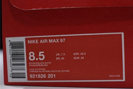 Entry-level luxury Air Max 97 Shipping Box Ale Brown - 921826-201 Popular 3032
