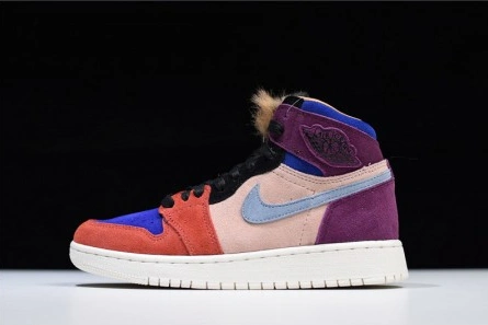 Aleali May Air Jordan 1 Viotech Fur Tongues BV2613-600 EasyMatch 7238