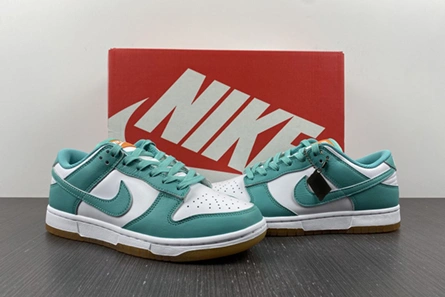 High-tier replica AllSeason 4137 Nike Dunk Low White Turquoise  DV2190-100