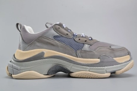 Master copy BALENCIAGA 17FW TRIPLE S WASHED SHOW SNEA GREY  MENS AED2900 Flexible 3587