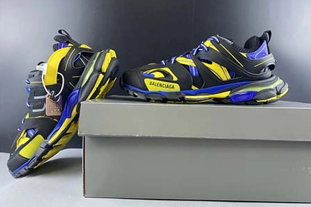 High-tier replica BALENCIAGA SNEAKER TESS S.GOMMA RES BI ALV TIS EFF NUBUK TIS ENOIR ROYAL JAUNE 542023 W1GB1 1121 GoodFit 3173