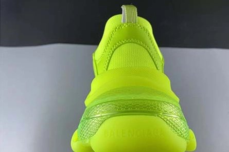 BALENCIAGA TRIPLE S CLEAR SOLE L.FREE DOU.FOAM NOT WASHED SO FLUO YELLOW 541624 W2FF1 5842 Bold 7112