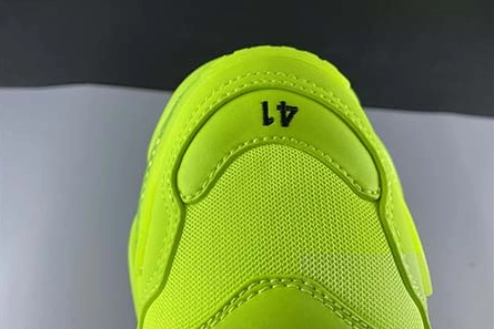 Accessible luxury BALENCIAGA TRIPLE S CLEAR SOLE L.FREE DOU.FOAM NOT WASHED SO FLUO YELLOW 541624 W2FF1 5842 Bold 7112