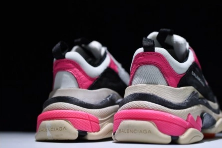 Cost-effective Balenciaga 17Fw Triple S Black Pink Women Sneaker 483523-W06E3-8080 Sophisticated 8416
