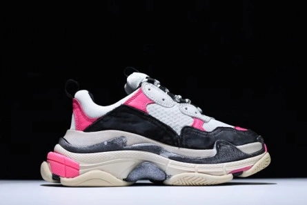 Cost-effective Balenciaga 17Fw Triple S Black Pink Women Sneaker 483523-W06E3-8080 Sophisticated 8416