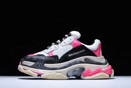 Balenciaga 17Fw Triple S Black Pink Women Sneaker 483523-W06E3-8080 Sophisticated 8416