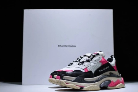 Cost-effective Balenciaga 17Fw Triple S Black Pink Women Sneaker 483523-W06E3-8080 Sophisticated 8416