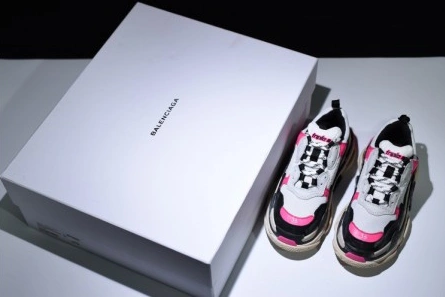 Cost-effective Balenciaga 17Fw Triple S Black Pink Women Sneaker 483523-W06E3-8080 Sophisticated 8416