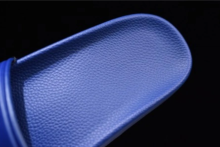 Top-grade copy Balenciaga Logo leather slip-on sandals blue 500578 WAM00 4045 Versatile 6720