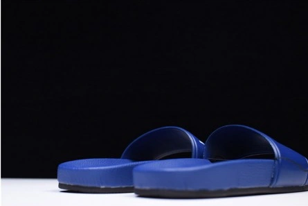 Top-grade copy Balenciaga Logo leather slip-on sandals blue 500578 WAM00 4045 Versatile 6720