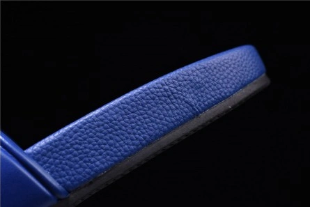 Top-grade copy Balenciaga Logo leather slip-on sandals blue 500578 WAM00 4045 Versatile 6720