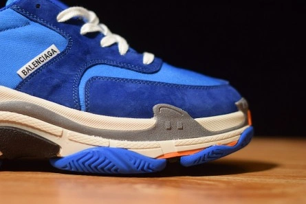 Fair-priced Balenciaga Triple S Blue Orange 483565 W06E1 1022 Durable 8594