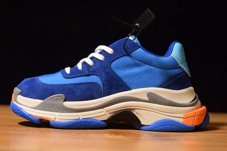 Balenciaga Triple S Blue Orange 483565 W06E1 1022 Durable 8594