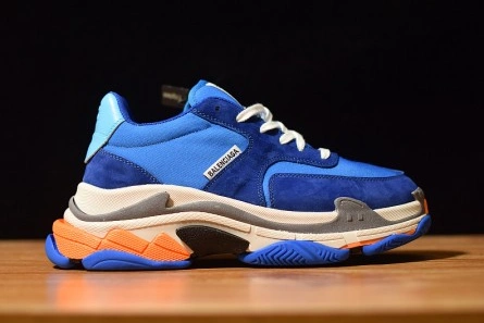 Fair-priced Balenciaga Triple S Blue Orange 483565 W06E1 1022 Durable 8594
